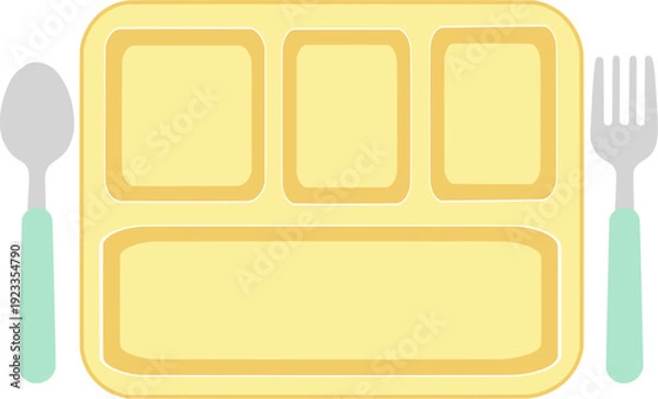 Obraz Yellow Meal Tray