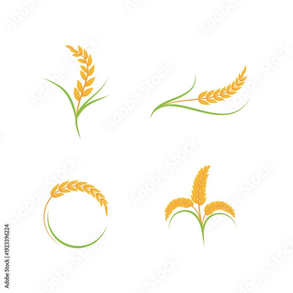 Obraz Wheat Logo icon