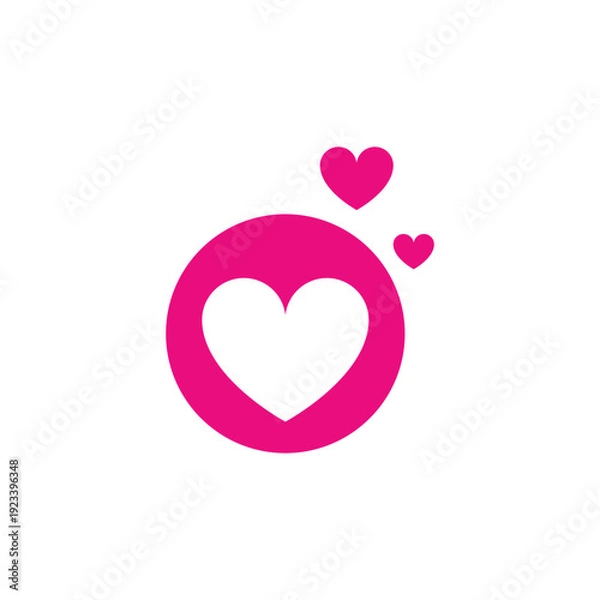 Obraz Love logo icon
