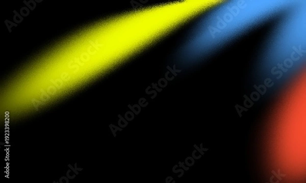 Obraz grainy yellow, blue, and red background