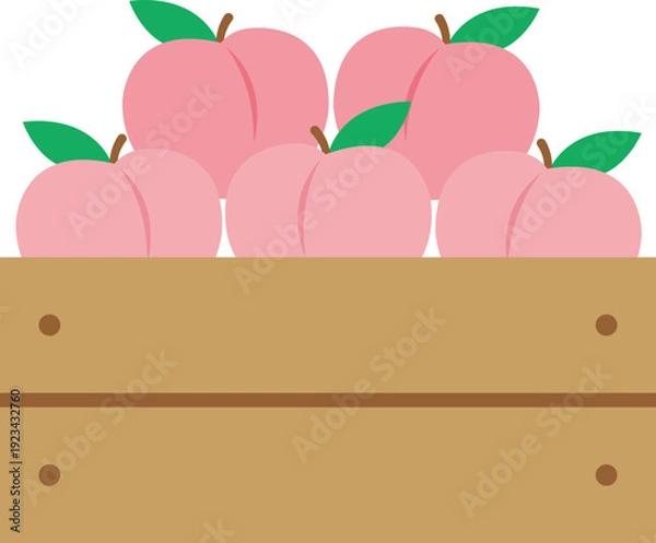 Obraz 복숭아 상자