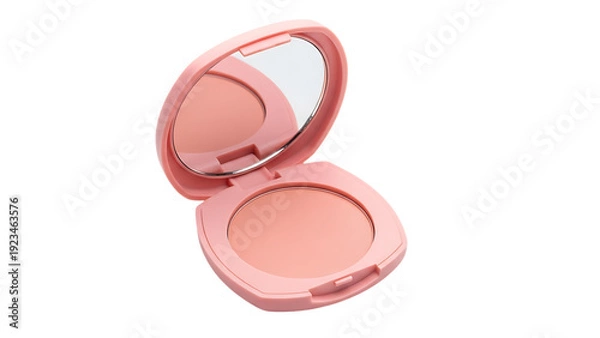 Fototapeta Blush Compact with Mirror in Soft Pink Packaging
