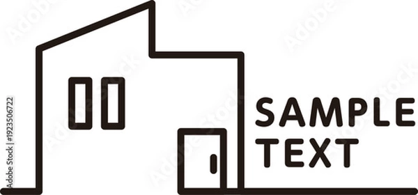 Obraz マイホーム販売用シンプルタイトル素材