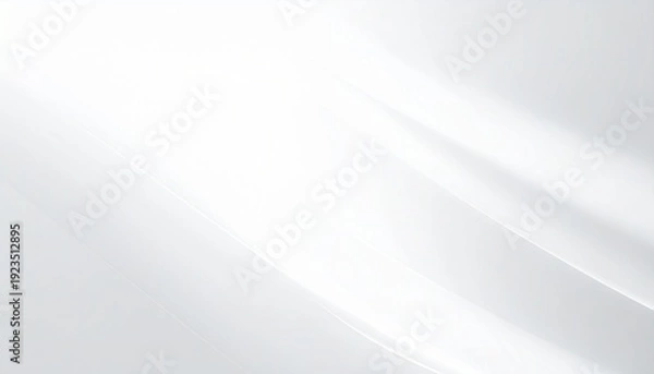 Obraz コピースペースの広い明るい白のグラデーションと幻想的な光のベール