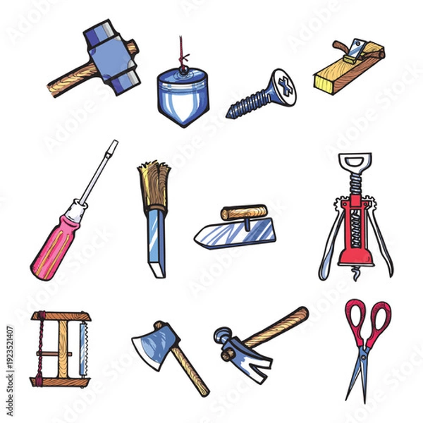 Obraz Make a Professional Building Tools Stock Vector