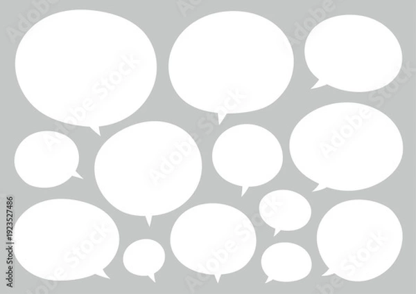 Obraz ゆるい丸ふきだしセット