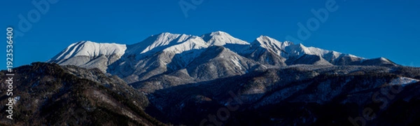 Obraz 白銀の御嶽山　岐阜県 下呂市 小坂町 御嶽パノラマラインから