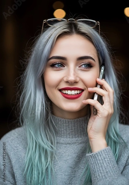 Obraz 都会の片隅の微笑み