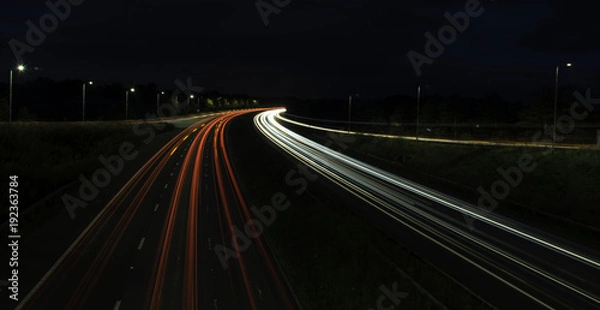 Fototapeta light trails