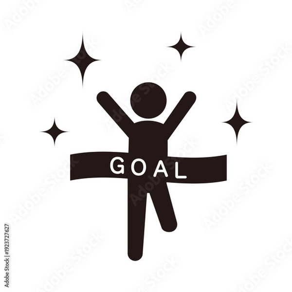 Obraz ゴールした人のアイコン