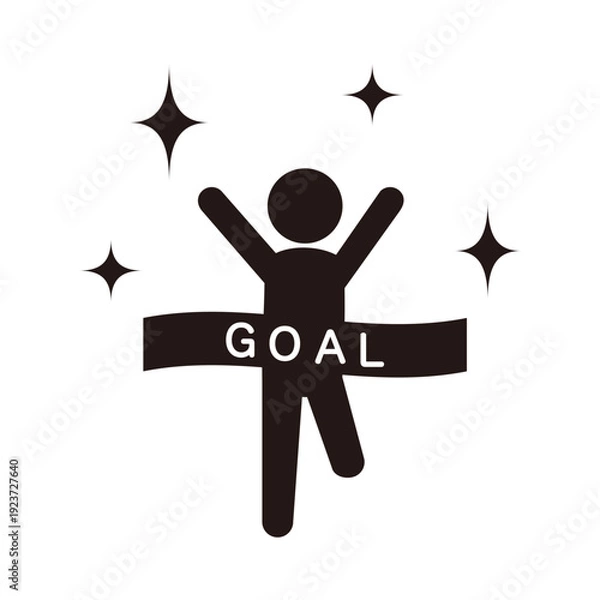 Obraz ゴールした人のアイコン