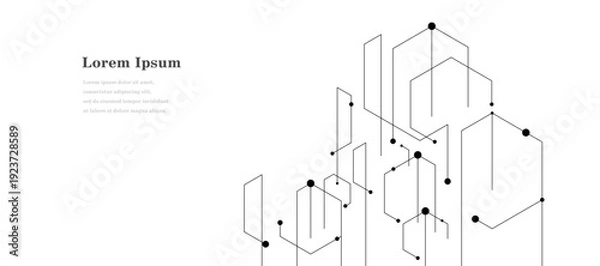 Obraz 幾何学 抽象 建築 テクノロジー ビジネス 背景