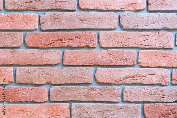 Obraz Weathered stained old brick wall background