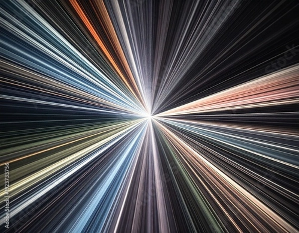 Obraz キラキラ　集中線