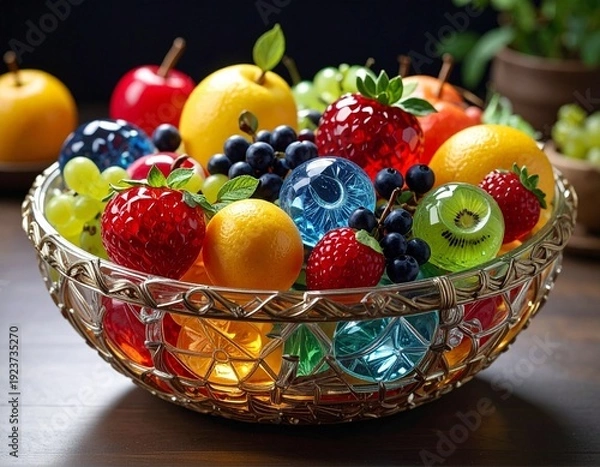 Obraz ガラス製のフルーツ