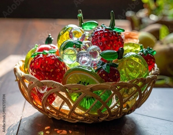 Obraz ガラス製のフルーツ