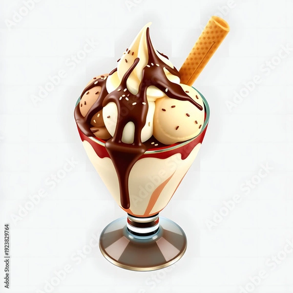 Obraz chocolate ice cream