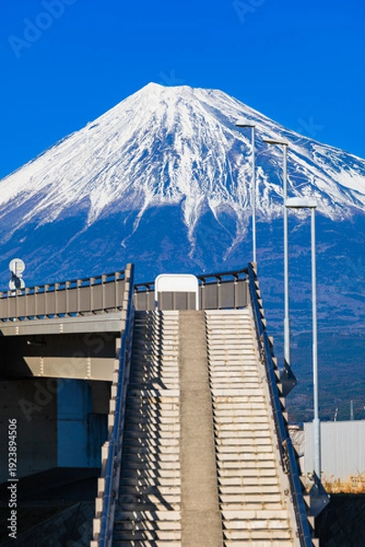 Fototapeta 富士市　富士山夢の大橋