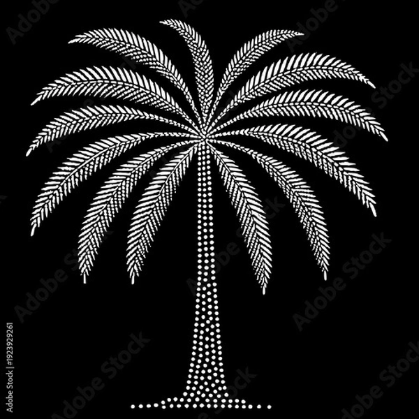 Obraz palm tree silhouette