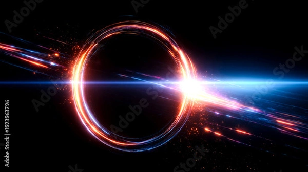 Obraz 電流エネルギーリング・テクノロジー背景素材（IT・サイバー・エネルギー）	
