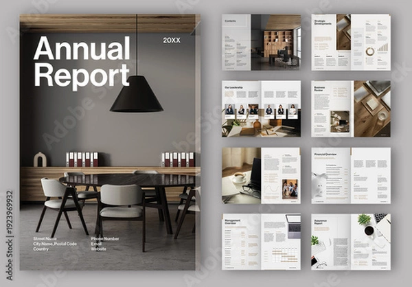 Obraz Annual Report Layout