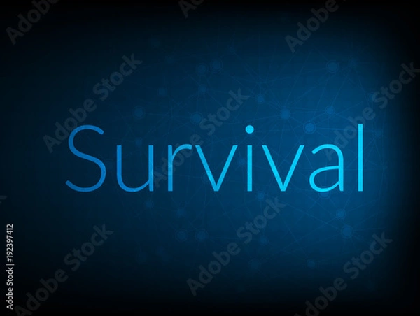 Fototapeta Survival abstract Technology Backgound
