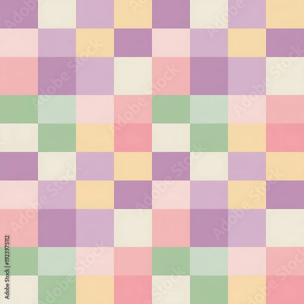 Fototapeta green and yellow plaid pattern