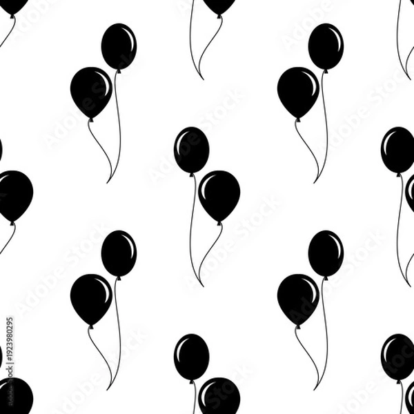 Obraz Air Balloon Icon Seamless Pattern