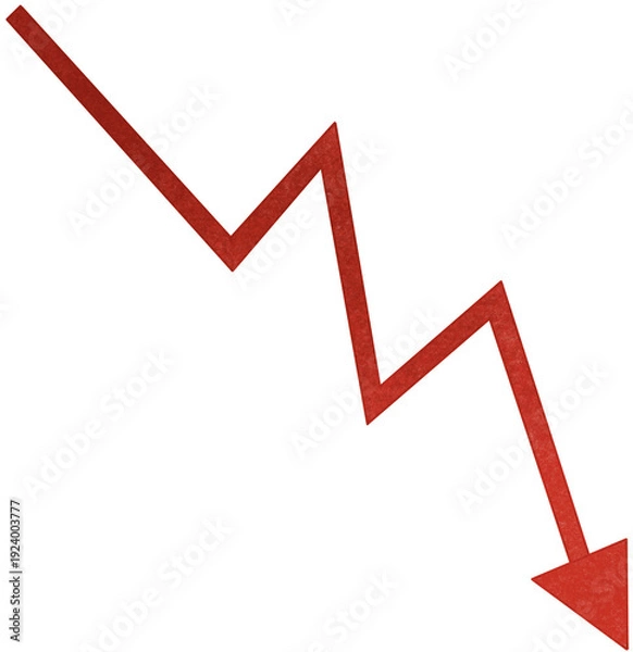 Obraz arrow downtrend