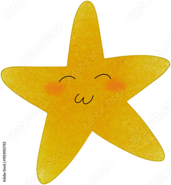 Obraz yellow starfish