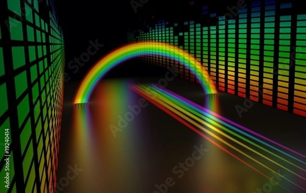 Obraz Arc-en-ciel 3d 4