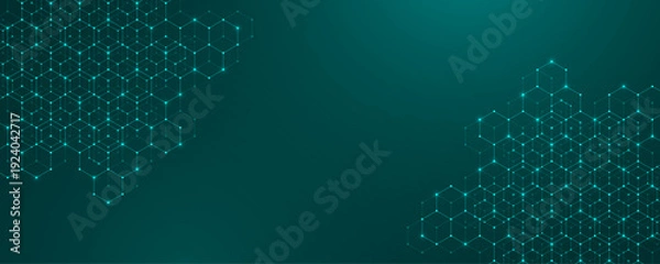 Obraz Abstract digital blockchain cube blocks concept. 3D big data cubes quantum computer technology idea. Artificial intelligence data core cubes design element