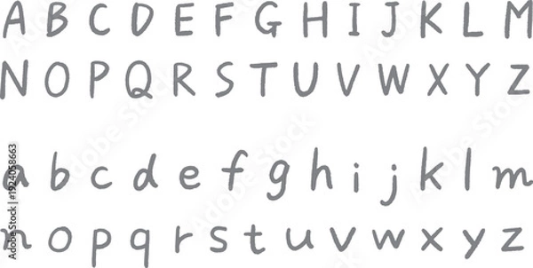 Obraz 手書きアルファベット