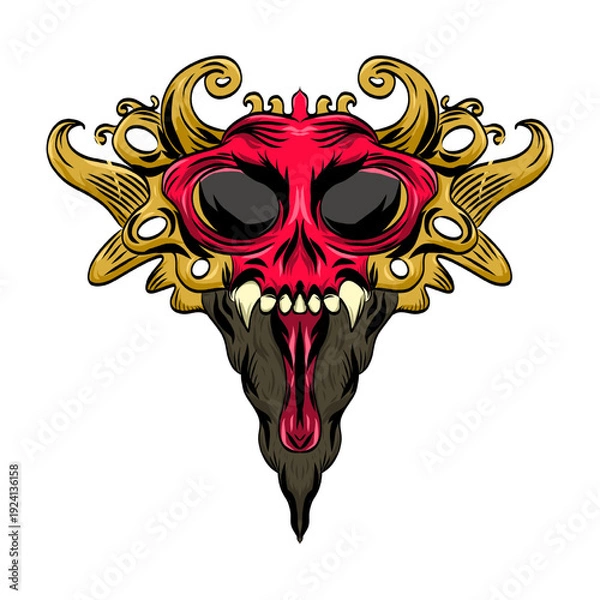 Obraz Barong mask illustration