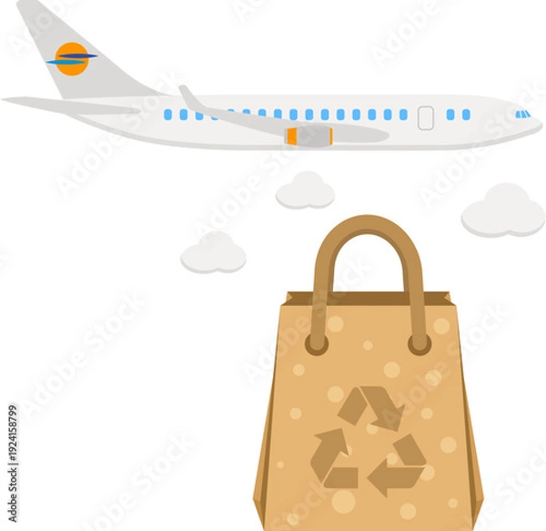 Obraz Delivery Goods Flat Icons