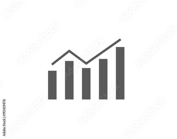 Fototapeta Modern Business Statistics Diagram symbol, icon