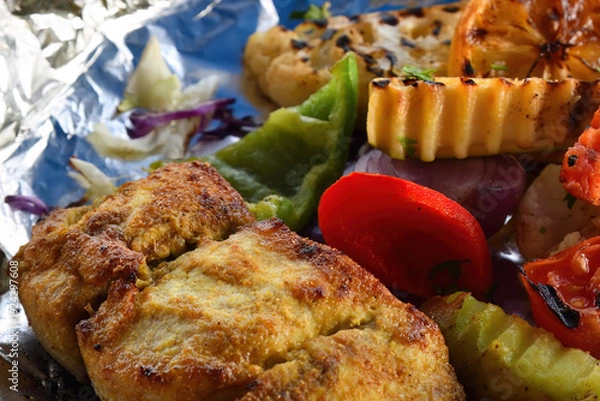 Obraz Stewed Kingfish. Oman