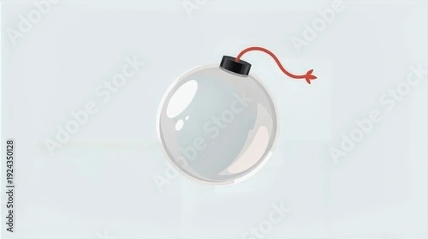 Obraz Bomb turned into soap bubble peace concept