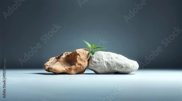 Obraz Life growing between conflict sides concept