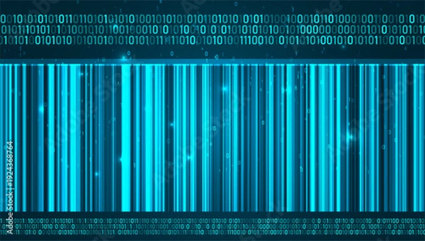 Obraz Abstract infographics visualization. Big data code representation. Futuristic network or business analytics. Graphic concept for your design.