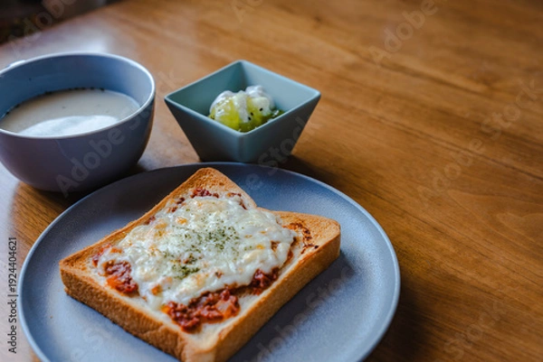 Obraz 朝食のテーブルフォト