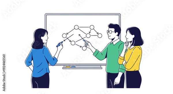 Obraz Professional Team Brainstorming Project Solutions