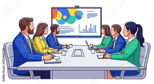 Obraz Team Meeting Presentation Note Taking