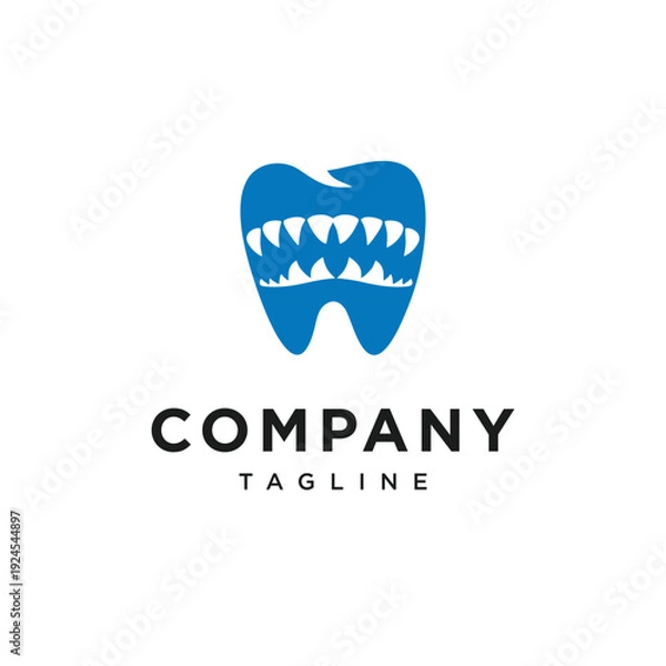 Obraz Monster Dental logo Icon Vector