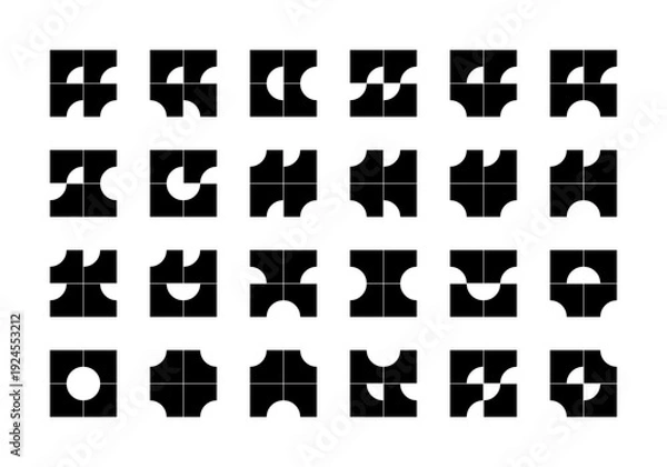 Fototapeta patterns with concave corner