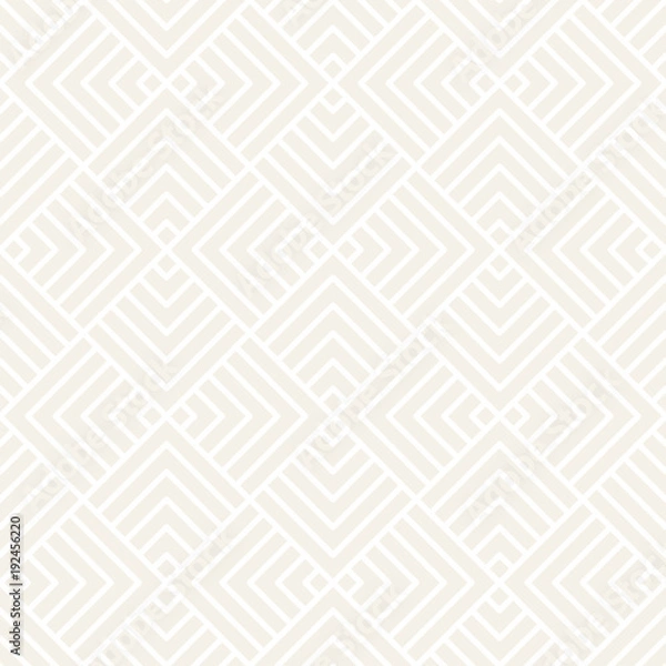 Fototapeta Vector seamless subtle lattice pattern. Modern stylish texture with monochrome trellis. Repeating geometric grid. Simple design background...