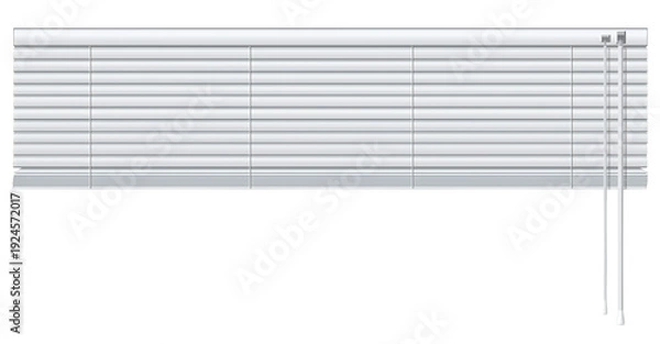 Obraz 閉じた白いブラインド