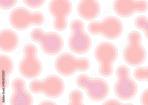 Obraz アレンジ可能なやさしい雰囲気の幾何学シームレスパターン