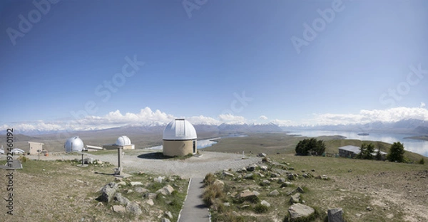 Obraz Lake Tekapo Observatory on the South Island of New Zealand