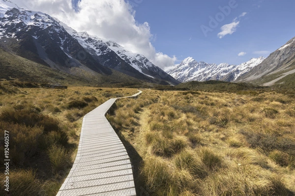 Obraz Hooker Valley in Mt Cook National Park, New Zealand